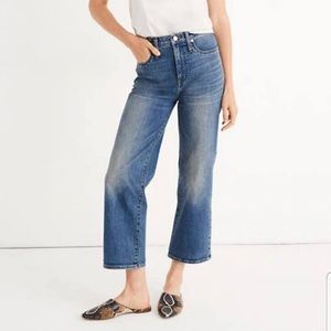 Madewell Slim Wide Leg Crop Jeans